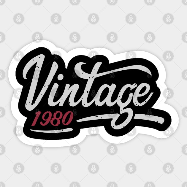 vintage Sticker by BaderAbuAlsoud